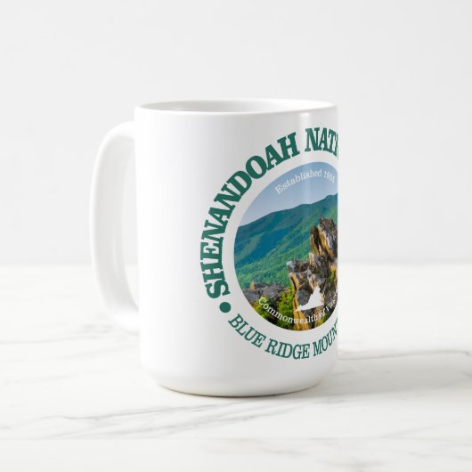 Mug Le Parc national de Shenandoah (Devant gauche)