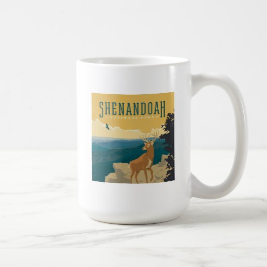 Mug Le Parc national de Shenandoah | Cerf (Droite)