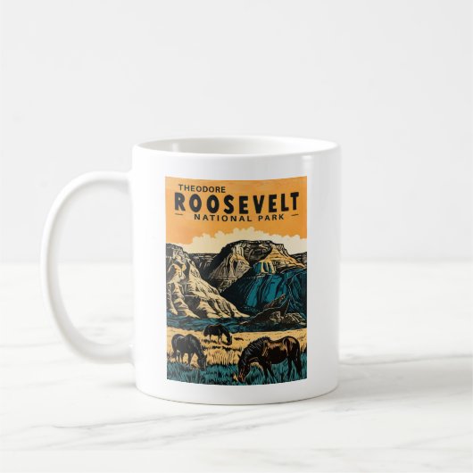 Mug Le Parc national de Theodore Roosevelt (Gauche)