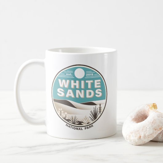 Mug Le parc national de White Sands (Avec donut)