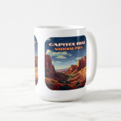Mug Le Parc National du Capitol Reef Utah Désert Vinta (Devant droit)