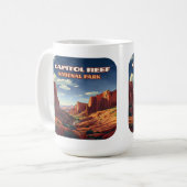 Mug Le Parc National du Capitol Reef Utah Désert Vinta (Devant gauche)