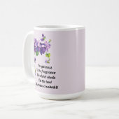 Mug Le pardon est le parfum que la violette répand (Devant gauche)