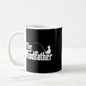 Mug Le Parrain Funny Pêche Papa Humour (Gauche)