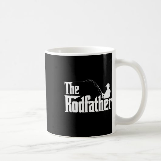 Mug Le Parrain Funny Pêche Papa Humour (Droite)