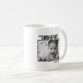 Mug Le Parrain | Photo et nom personnalisés (Devant droit)