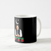 Mug Le Parti PTI pakistanais soutient Imran Khan (Devant droit)