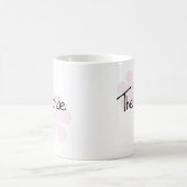 Mug Le pastel rose fleurit la jeune mariée (Centre)