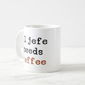 Mug le patron a besoin de café (Devant gauche)