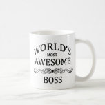 Mug Le patron le plus génial du monde<br><div class="desc">Un cadeau amusant pour honorer le patron le plus génial du monde avec.</div>