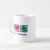 Mug Le paysage de l'amour de la paix (Devant gauche)