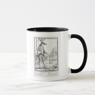Mug Le paysan de village, né pour souffrir, c.1780