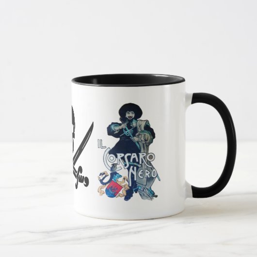 MUG LE PEAU DE CORSAIR NOIR TRAVERSE LES ÉPÈRES (Droite)
