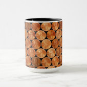 Mug Le penny/penny de Lincoln cuivrent la pièce de (Centre)