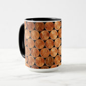 Mug Le penny/penny de Lincoln cuivrent la pièce de (Devant gauche)