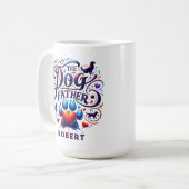 Mug Le père chien Rétro Typographie (Devant gauche)