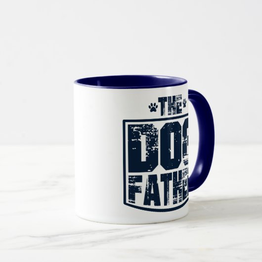 Mug Le père du chien a porté Graphisme (Devant droit)
