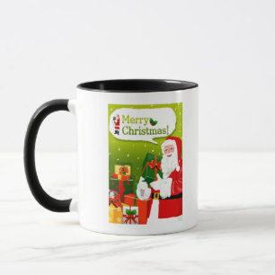 Mug Le père noël avec des cadeaux