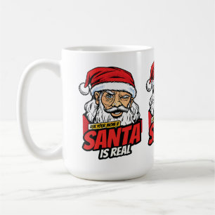 Mug Le Père Noël est Réel – Demandez à Votre Maman Pop