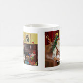 Mug Le Père Noël et 2 Cavalier Kings Charles (Centre)