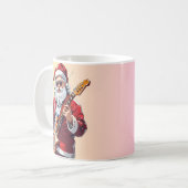 Mug Le Père Noël joue de la guitare (Devant gauche)