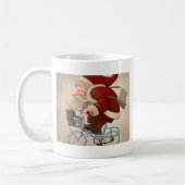Mug Le père noël monte la bicyclette (Gauche)