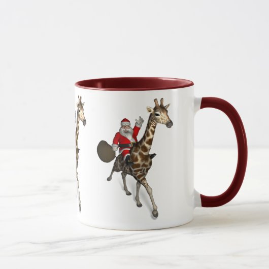 Mug Le Père Noël Monte Une Girafe (Droite)