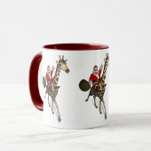 Mug Le Père Noël Monte Une Girafe (Devant gauche)