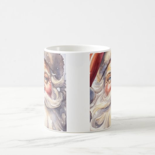 Mug Le Père Noël rétro dans un Noël Casquette rouge (Centre)