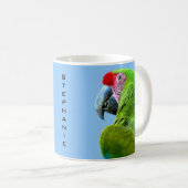 Mug Le perroquet vert d'Ara Militaris (Devant droit)