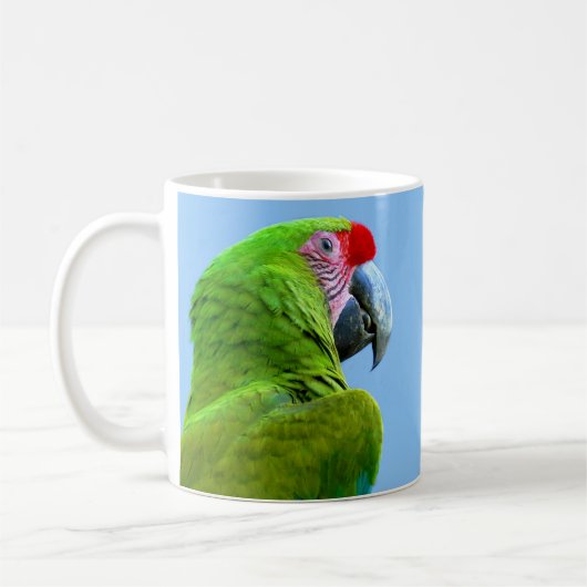 Mug Le perroquet vert d'Ara Militaris (Gauche)