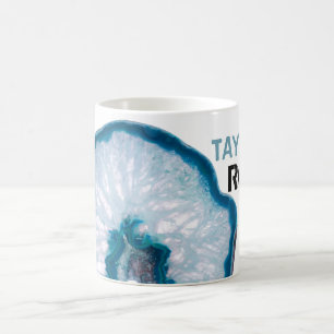 Mug Le *~* personnalisent l'agate en pierre lapidaire