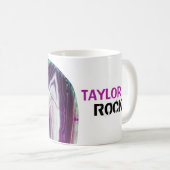 Mug Le *~* personnalisent le nom - agate de lapidaire (Devant droit)