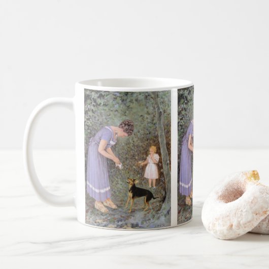 Mug Le petit chien gourmand par Guido Marzulli, réalis (Avec donut)