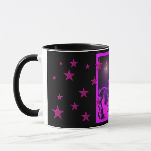 Mug Le petit poney doux, rose (Gauche)