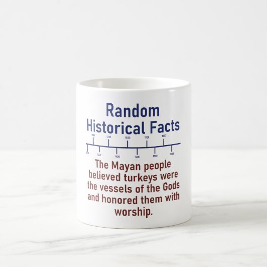 Mug Le peuple maya croyait les dindes - Histoire (Centre)