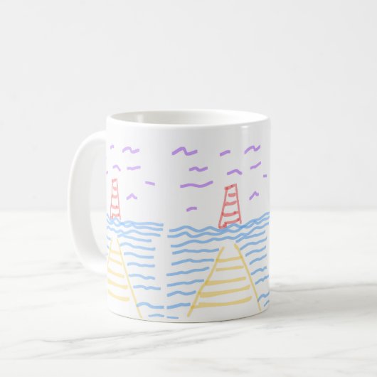 Mug Le phare et la jetée (Devant gauche)