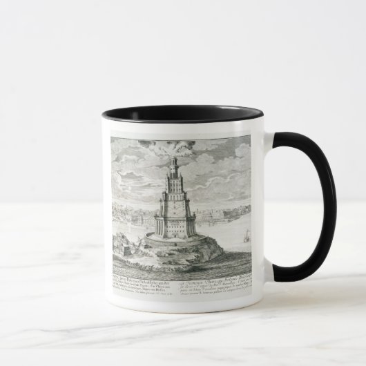 Mug Le Pharos de l'Alexandrie, plaquent 9 de 'Entwurf (Droite)