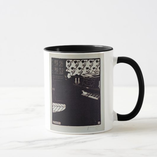 Mug Le piano, 1914 (gravure sur bois) (Droite)