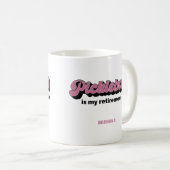 Mug Le Pickleball Est Mon Plan De Retraite Avec Nom (Devant droit)