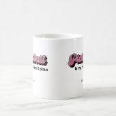 Mug Le Pickleball Est Mon Plan De Retraite Avec Nom (Centre)