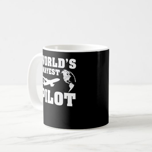 Mug Le pilote le plus malsain du monde (Devant gauche)