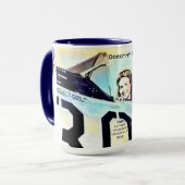 Mug Le pilote Tante Dot Ferguson WASP surdimensionné M (Devant gauche)