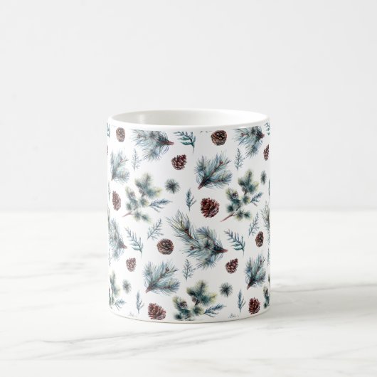 Mug Le pin rustique s'embranche des cônes de pin (Centre)