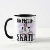 Mug Le pingouin vont figure patin (Gauche)