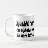 Mug Le Plan N'A Pas Fonctionné Citation Motivationnell (Gauche)