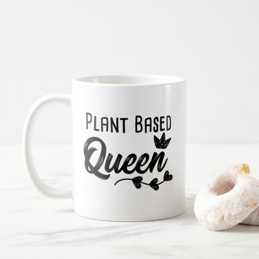 Mug Le plante a basé le végétarien végétalien drôle de (Avec donut)