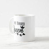 Mug Le plante a basé le végétarien végétalien drôle de (Devant gauche)