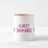 Mug Le plus âgé avec un seul enfant traversé (Centre)