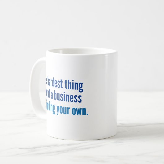 Mug Le plus dur (Devant gauche)